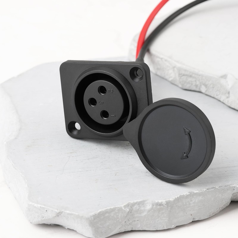 eMagTech 2 Wires 3 Position Scooter XLR Charging Port Socket