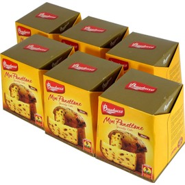Bauducco Mini Panettone Classic, Moist & Fresh, Traditional Italian Recipe, Holiday Cake, 21.1oz (Pack 6)