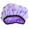 Plafope Gorro Ducha Doble Mujeres Accesorio Reutilizable Secado Rápido Diseño