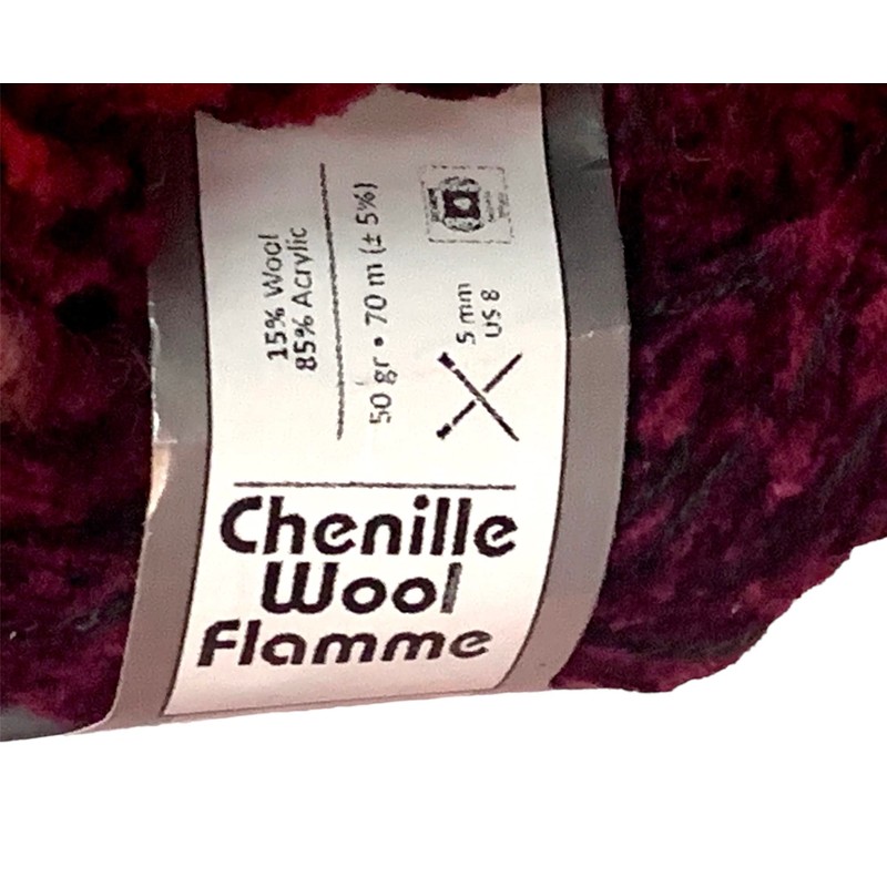 Ice Chenille Wool Flamme Yarn