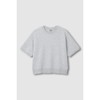 JAJU [JAJU/자주] Women's Sweat Short Sleeve Shirt_Melange Grey