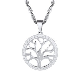 PROSTEEL Tree of Life Pendant Family Tree Necklace Men/Women Jewelry 316L Stainless Steel PSP2947G