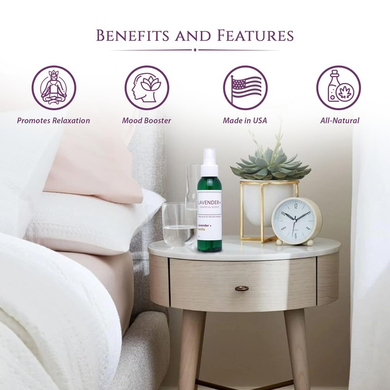 Lavender Sleep Spray for Pillows, Linens & Pajamas – Natural