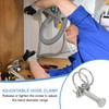 PATIKIL 16-19mm Adjustable Double Wire Hose Clamp 10pcs 304 Stainless