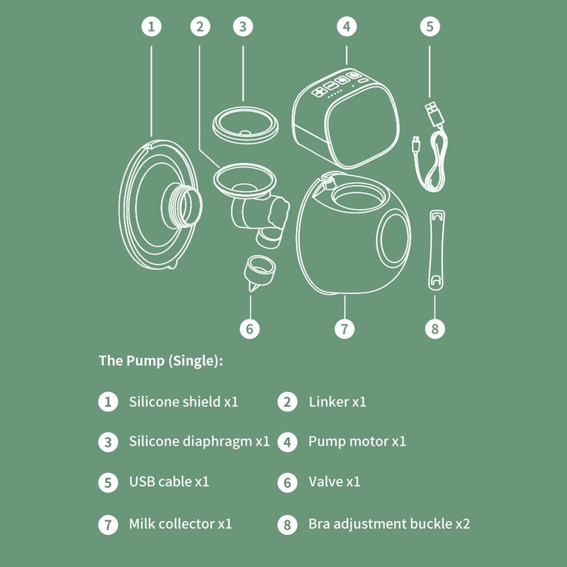 Breast Pump Electric Wearable Hand Free Low Noise Portable Breast