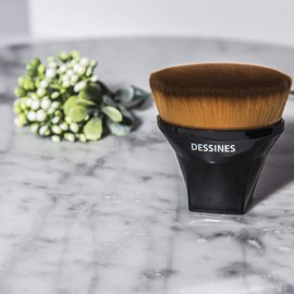 DESSINES Makeup Brush, Foundation Brush, Kabuki Brush, Professional Brush, Vegan Brush (Foundation Black [A])
