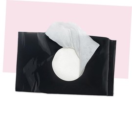 Ipetboom 1pc Makeup Remover Wipe Cotton Women Muslin Cleansing Soft Face Female Black