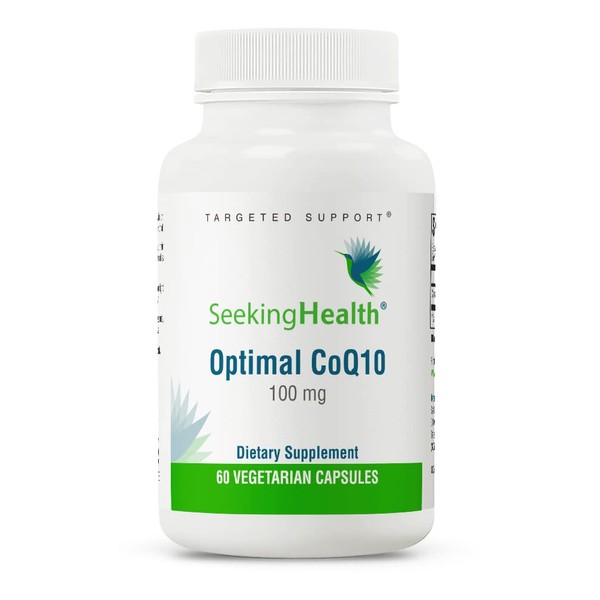 Seeking Health Optimal CoQ10, 100 mg Coenzyme Q10 Supplement, Antioxidant, Supports Energy Production and Heart Health, Vegetarian (60 Capsules)*