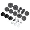 21Pcs Cymbal Replacement Accessories Felts Sleeves Wing Nuts Washers for