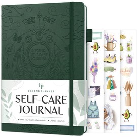 Legend Self-Care Journal – Guided Daily Reflection Journal to Support Mental & Physical Health – Daily Mood, Meditation & Personal Development Notebook – 7.1x10.5”, Lasts 3 Months (Forest Green)