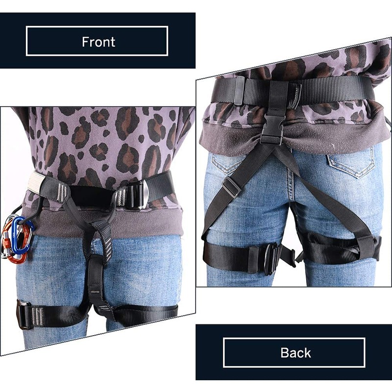 NewDoar Thickness Climbing Harness, CE Certification Wider Half Body Harness