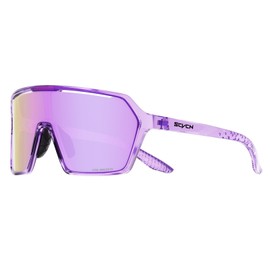 SCVCN Polarised Baseball Sunglasses for Men and Women, All-Round Sports Sunglasses for Cycling, Running, Fishing, Golf, purple