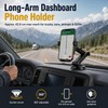 Long-Arm Car Phone Holder with Suction Cup – 16.9-Inch Adjustable