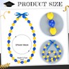 Kigeli 1 Pack 37 Inches Hawaiian Graduation Kukui Nut Leis
