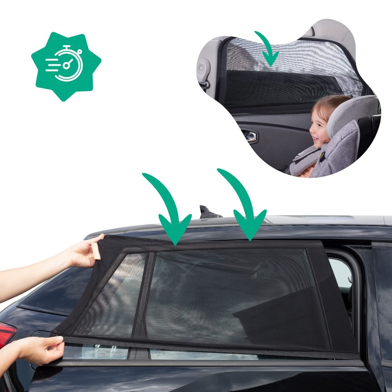 Badabulle Car Sun Shade Set of 2 - Filters 99%