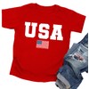 CAZYCHILD USA Flag Tee Shirt for Toddler Boys Girls 4th