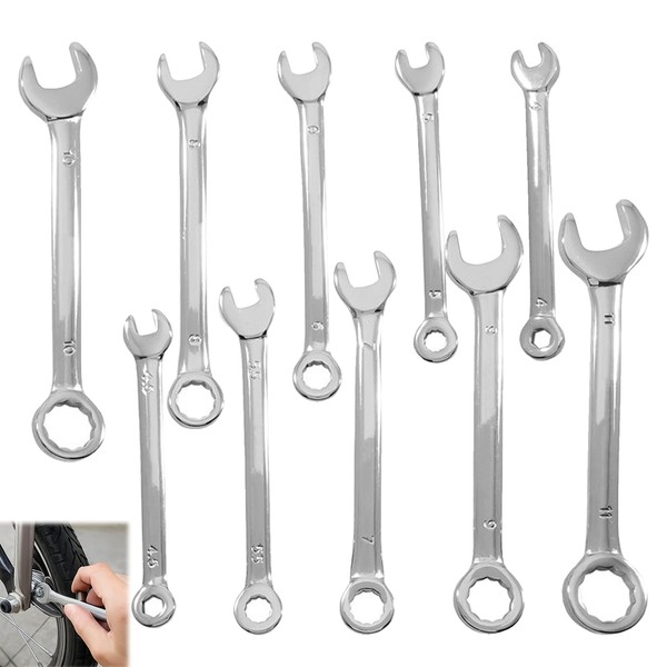 Girihe 10 PCS Spanner Sets, 4-11 MM Metric Spanner Set
