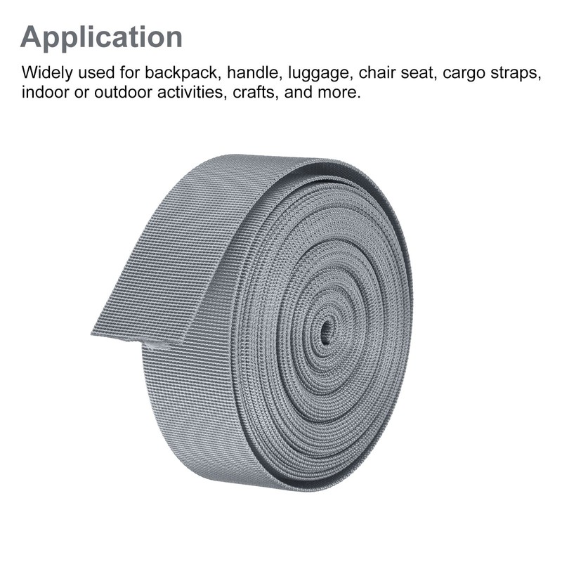 sourcing map Flat Nylon Webbing Strap 1.5 Inch 10 Yards