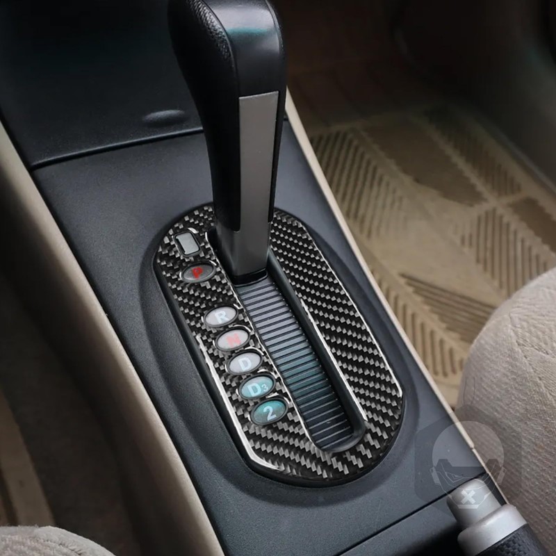 PJFUS Real Premium Carbon Fiber Car Center Console Automatic Gear
