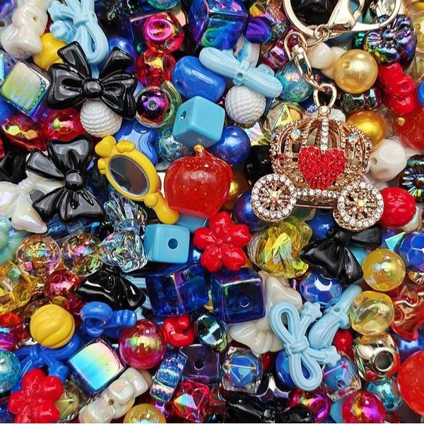Acrylic Beads Mix(16mm)-Beading making-Bead Assortmens-DIY:_Snow W_300ml(Best Deal)
