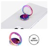lenoup Rainbow Cell Phone Ring Stand Holder,Multicolor Ring Grip Kickstand,Iridescent
