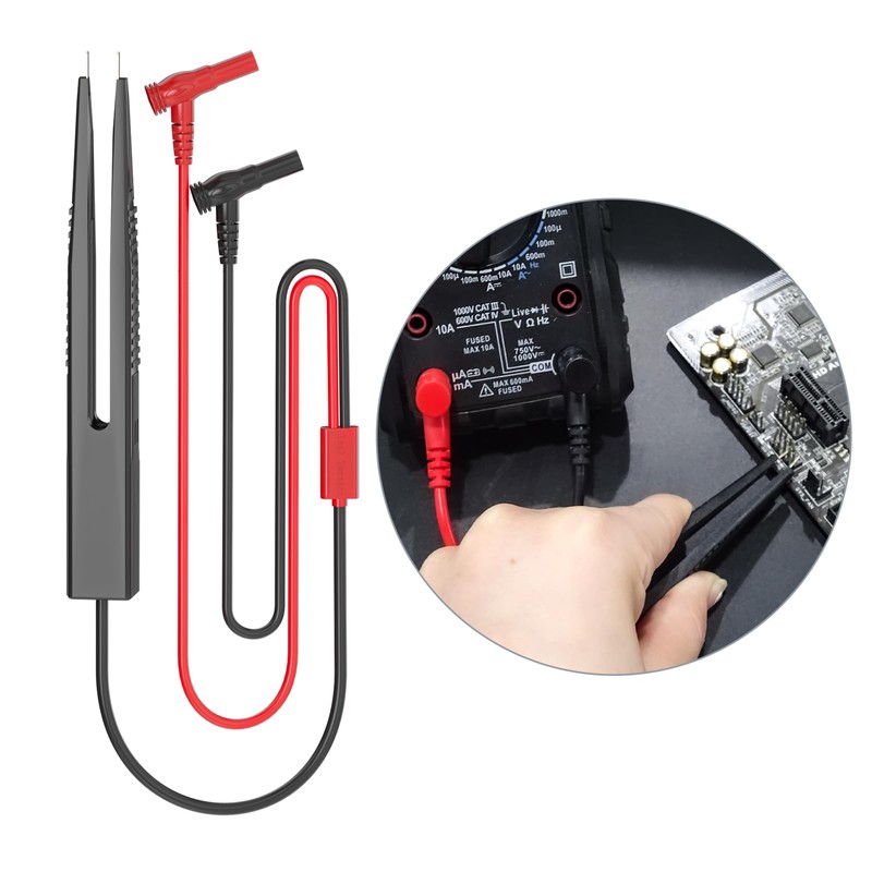 Cleqee Multimeter Test Leads Kit, 13 Pieces, Digital Electrical Test