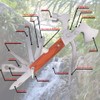 Multifunction Multipurpose MultiTools Hammers Camping Multitool Survival Gear Kit Wood