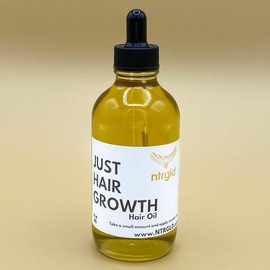 Neter Gold Just Hair Growth Oil - Improve Your Lackluster Edges with Avocado & Pumpkin Seed Oil - Size: 4 oz