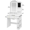 YITAHOME Makeup Vanity Table with Lighted Mirror