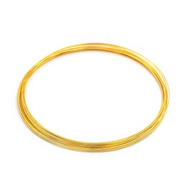 Memory Wire for Necklaces in Gold 20 Turns for Jewellery Making Yourself