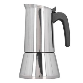 Stovetop Moka Pot 430 Stainless Steel Portable Stovetop Coffee Making Pot for Induction Cooktops 4 Cup