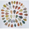 50 PC Lot Flint Arrowhead OH Collection Project Spear DIY