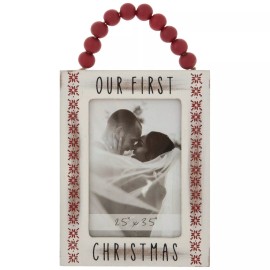 The Christmas Shoppe Our First Christmas Picture Frame Ornament 2.5 in x 3.5 in