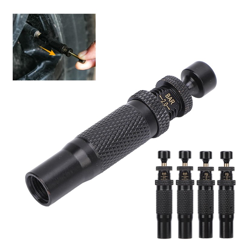 aqxreight Kit de Válvula Desinfladora de Neumáticos, Parada Automática Ajustable,