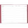 Hakubunkan Notebook 2026 A5 Weekly Desk Planner with Spin, Red