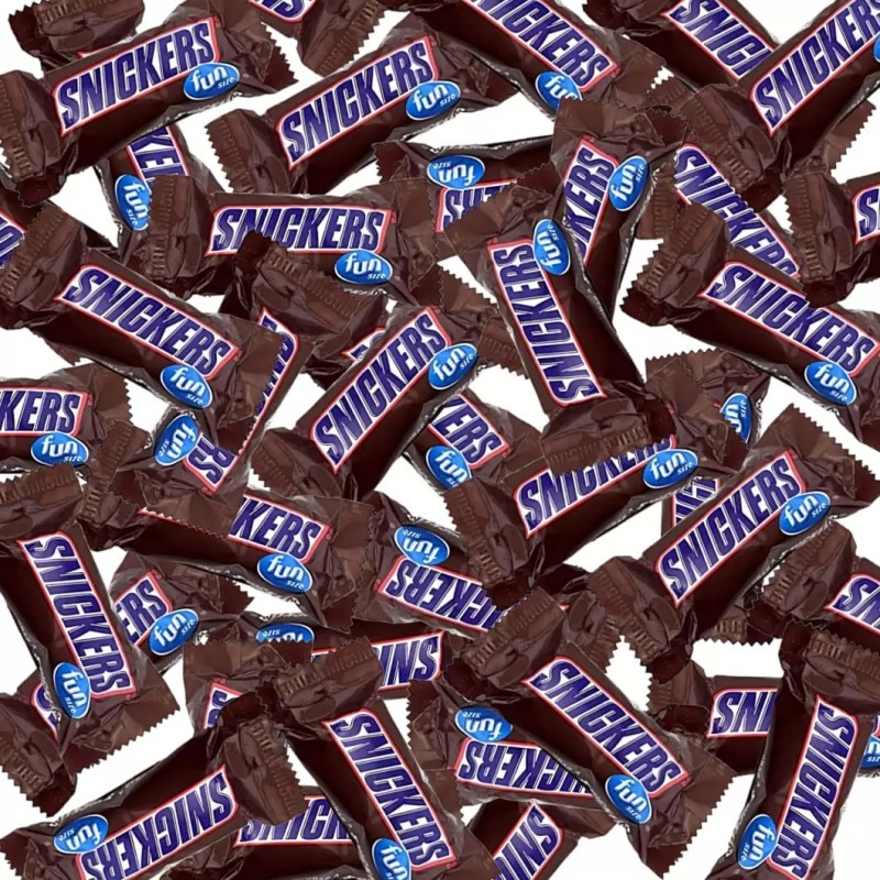 SNICKERS Milk Chocolate, Fun Size Candy Bars, Individually Wrapped (2