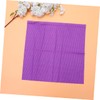 jojofuny 5Pcs Purple DIY Handmade Patchwork Fabric Set Cotton Printing