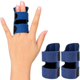 2PCS Finger Splint Trigger Finger Splint with 2 Aluminum Support Bars
