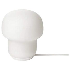 Ikea Glass Table Lamp, White