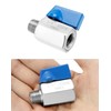 QWORK 1/4" Mini Ball Valve 316 Stainless Steel, Female x