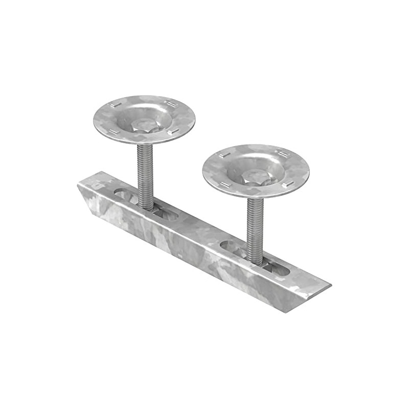 Double Clamp with Plate for Grate Height 30 mm |