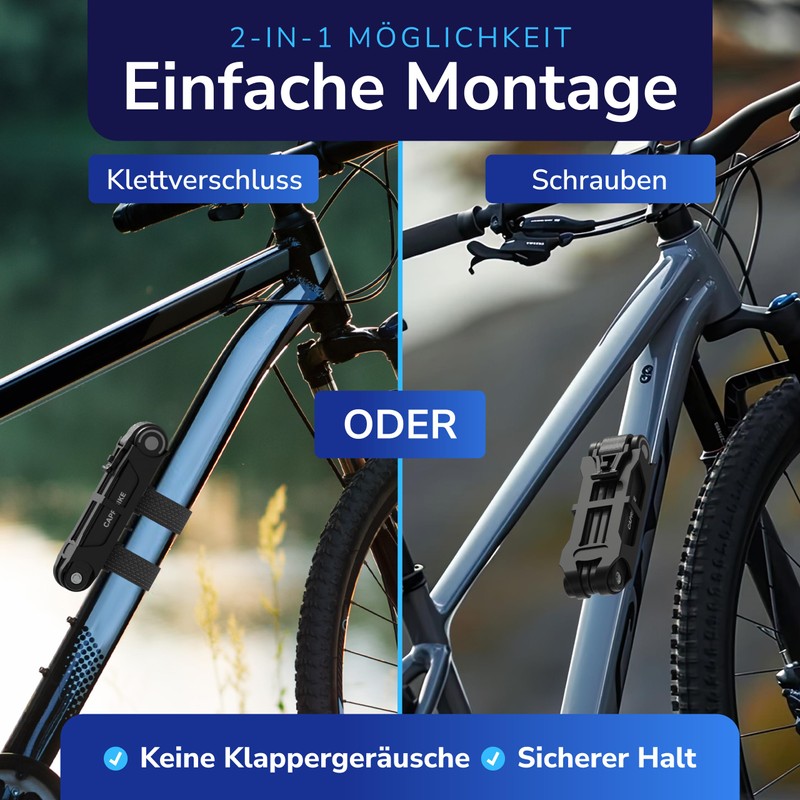 CAPRIBIKE Folding Lock for Bicycle - High Quality Bicycle Lock