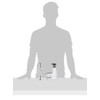 Casabella Sink Sider Kitchen Soap Pump and Sponge Caddy, White/Gray