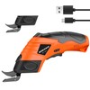 4V Cordless Electric Scissors With 2 blades, Fabric, Leather, Carpet