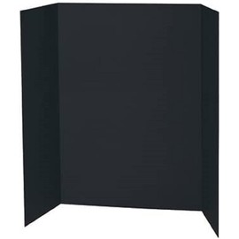 PROTECTAFILE Black Tri-Fold Spotlight Foam Presentation Board 840 x 594mm (A1-A2) - Ideal for Showcasing Artwork and Projects - Lightweight Fold Presentation,Foldable Display for School Project