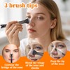 2 Pcs Nose Contour Brushes Set, 1 Pcs 2-In-1 U-Shaped