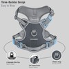 AUNZO No-Pull Adjustable Dog Harness for Small Dogs,Easy Control with