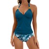 B2prity Halter Tankini Swimsuit for Women Tummy Control Two Piece