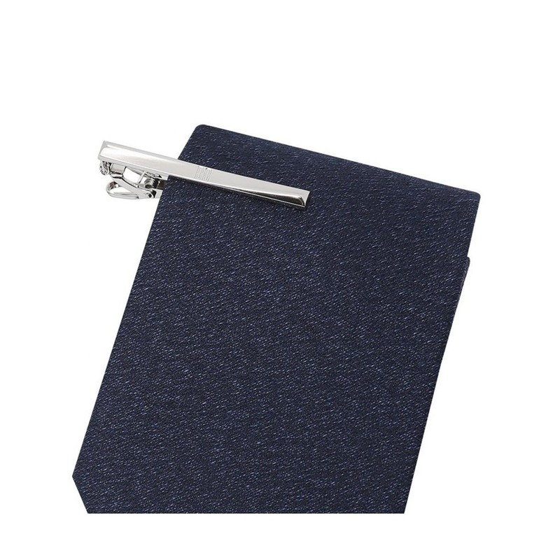 Daks Shirt Satin Logo Wave Tie Clip_DLF1ACTP127S1