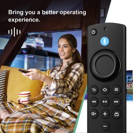 Voice Remote Replacement Fit for -Smart TV Cube, TV Stick 4K/4K Max, TV Stick, TV Stick Lite, Smart TV 3rd Gen and TCL, Hisense, Insignia-Pioneer-Smart-TV
